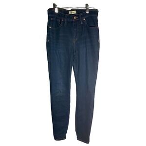𝅺madewell Dark Wash 9" Mid Rise Skinny Jeans Size 27